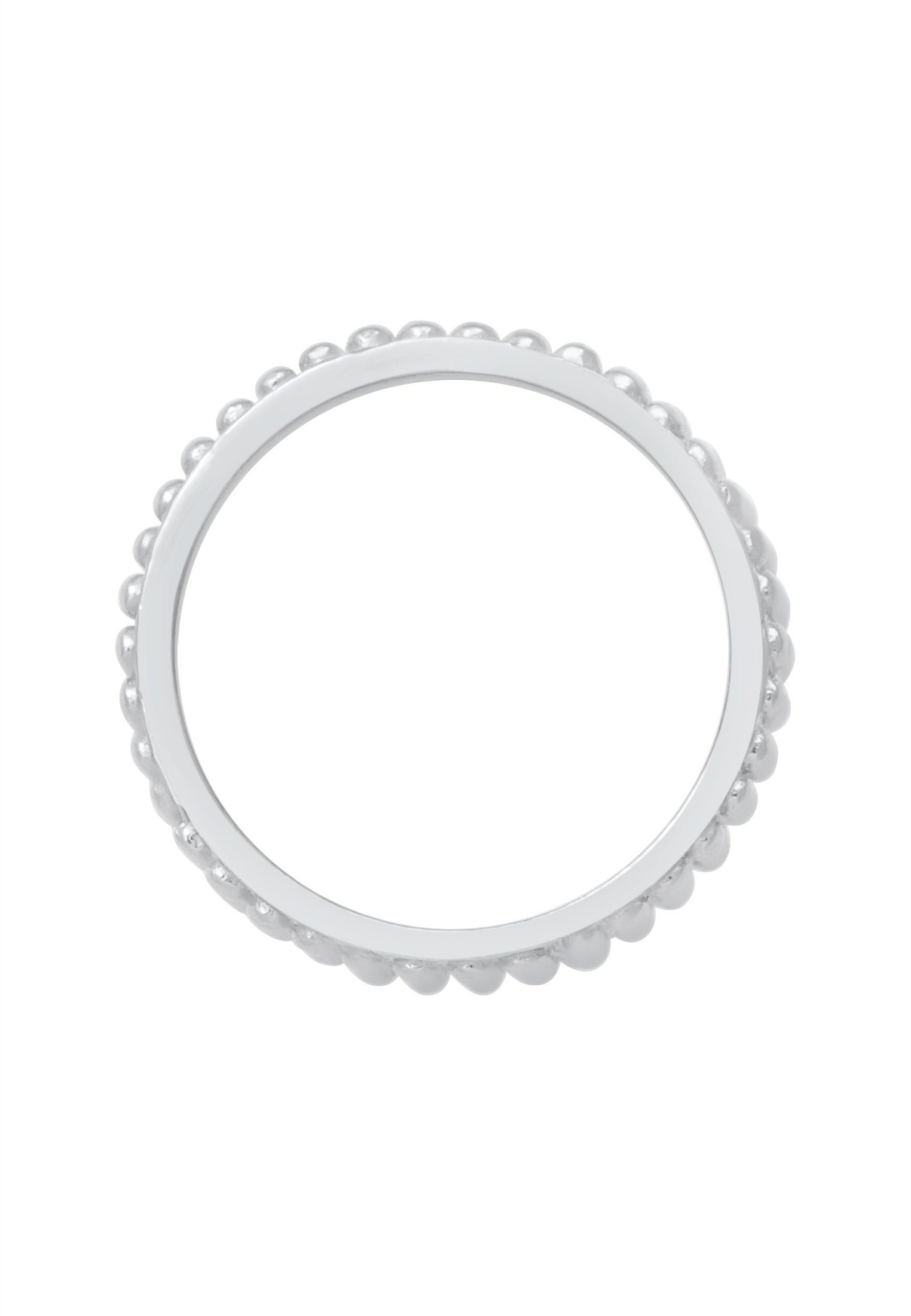 Elli Fingerring Breit Bandring Dots Kugeln 925 Silber