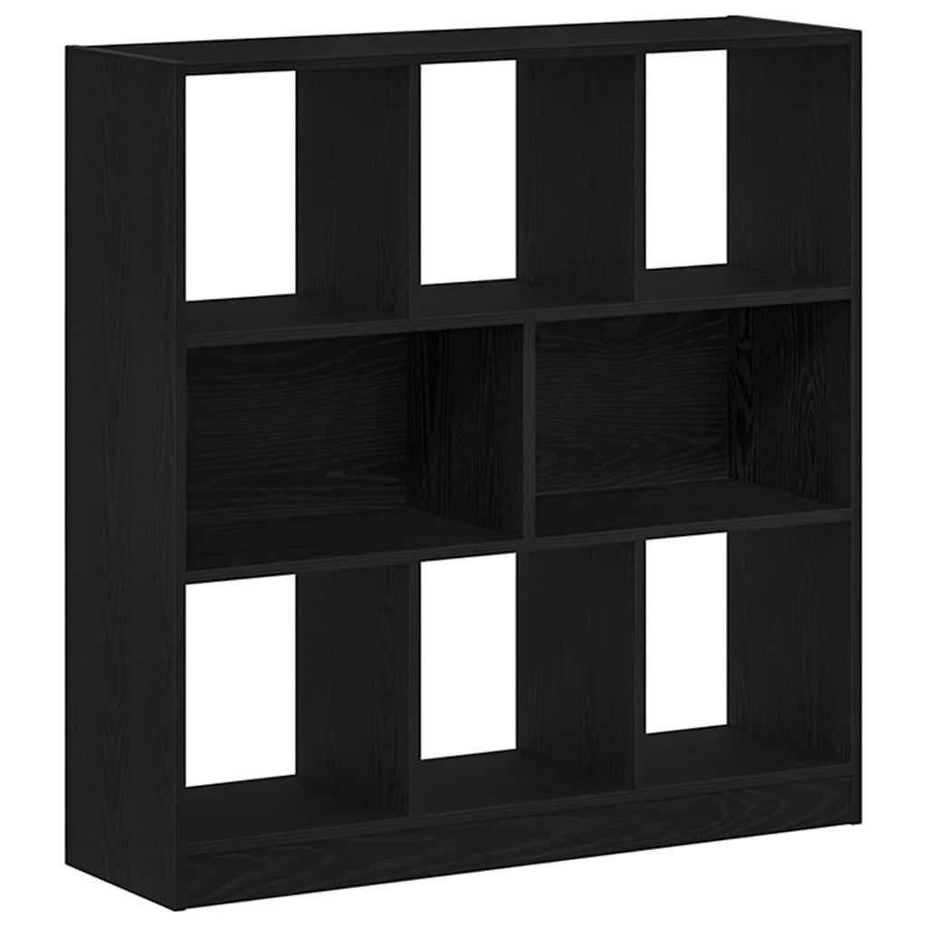 vidaXL Bücherregal Bücherregal Schwarz Eichen-Optik 97,5x29,5x100 cm Holzwerkstoff, 1-tlg.