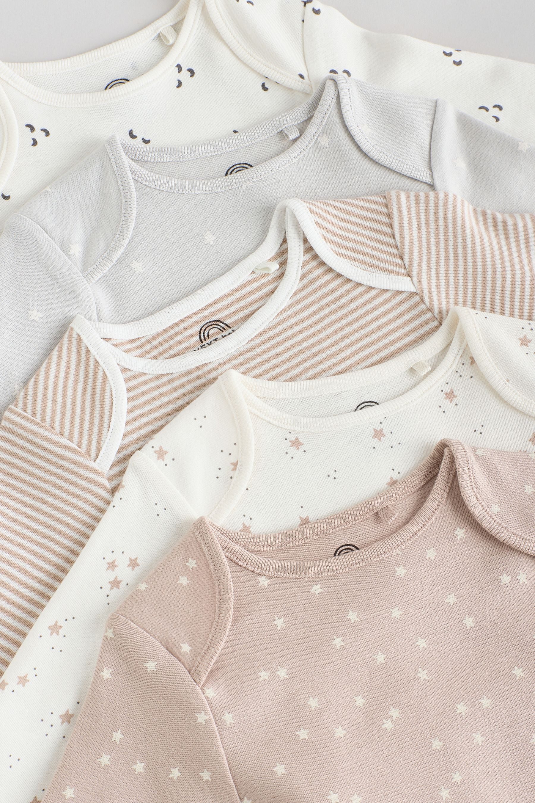 Next Langarmbody Langärmelige Baby Bodysuits, 5er-Pack (5-tlg)