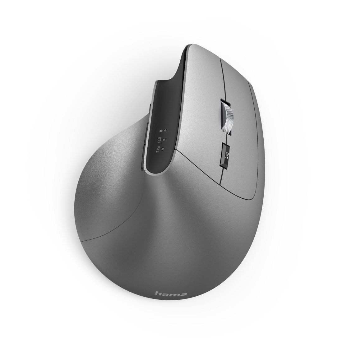 Hama Ergonomische Maus, wireless, aufladbarer Akku, für drei Geräte ergonomische Maus (RF kabellos + Bluetooth)