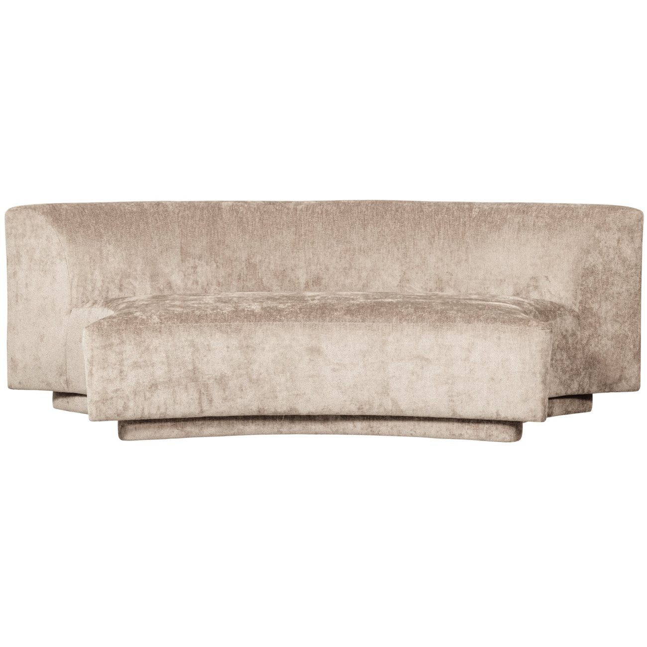 WOOOD Sofa Popular aus Chenille-Stoff, Natur