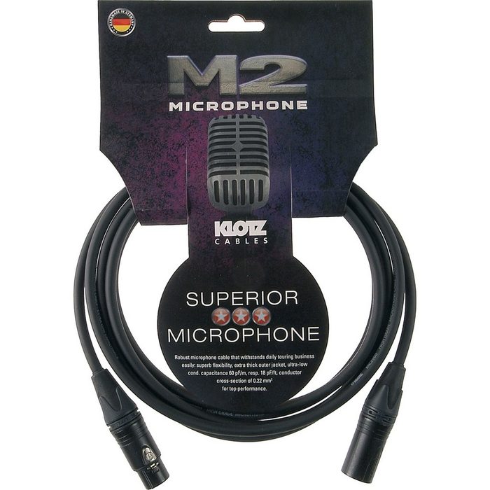 Klotz Cables Spielzeug-Musikinstrument M2FM1-0060 M2 Mikrofonkabel 0 6 m