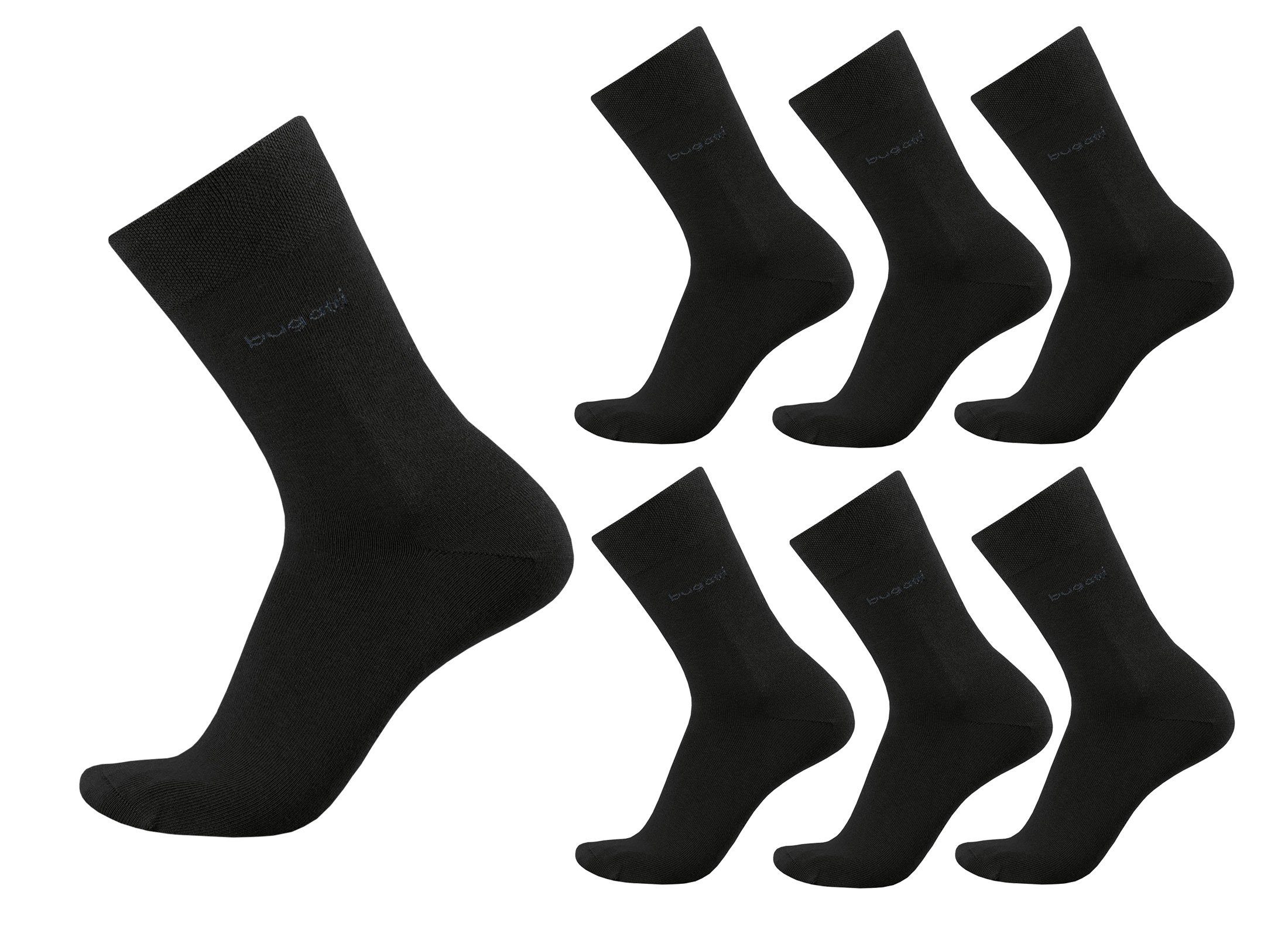 Socken bugatti Herren Socken Basic uni 6er Pack Strümpfe