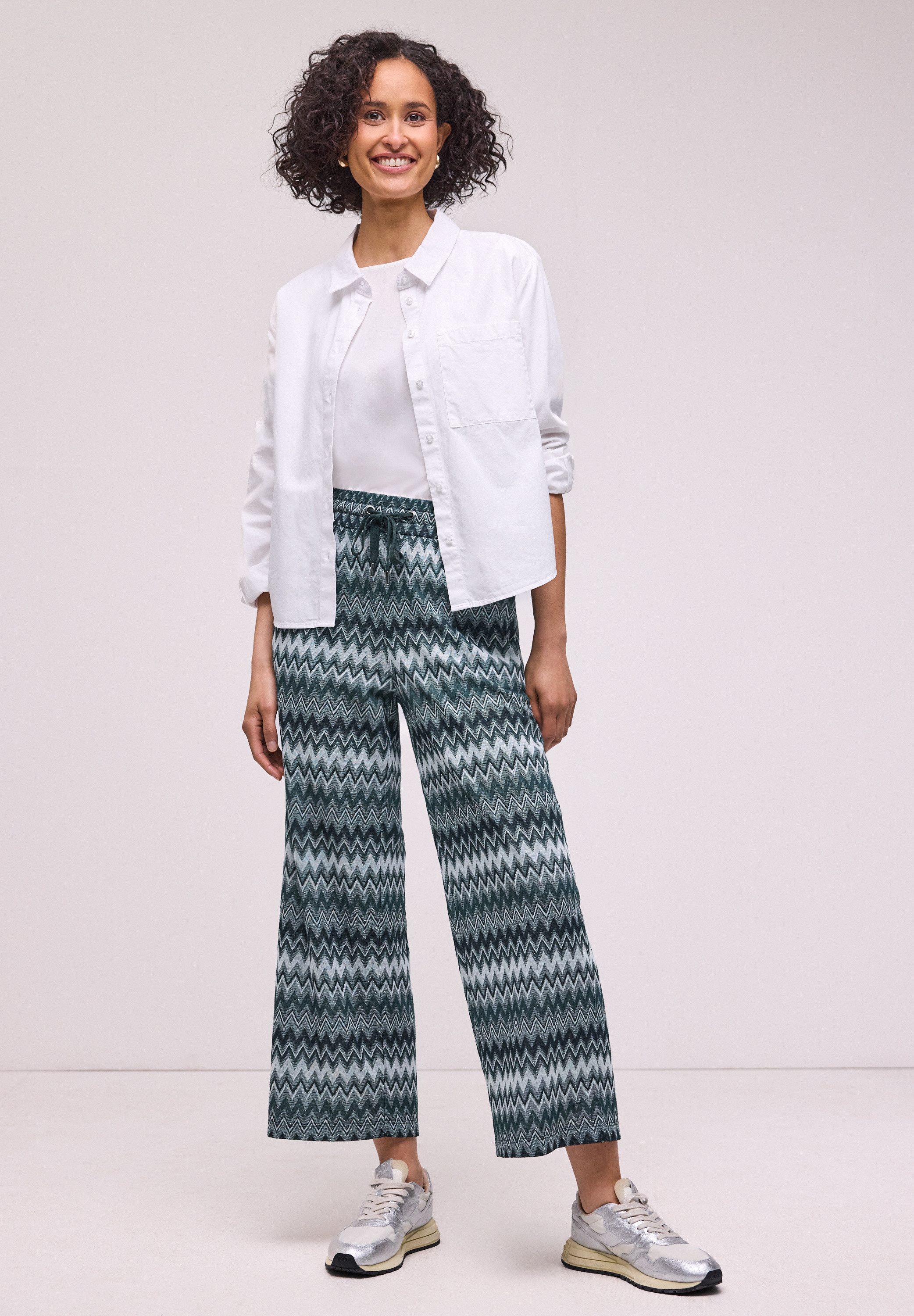 STREET ONE Stoffhose Jacquard