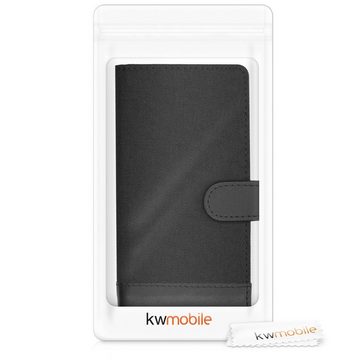 kwmobile Handyhülle Wallet Case für Motorola Edge Plus / Edge+, Hülle mit Ständer - Handyhülle Kartenfächer