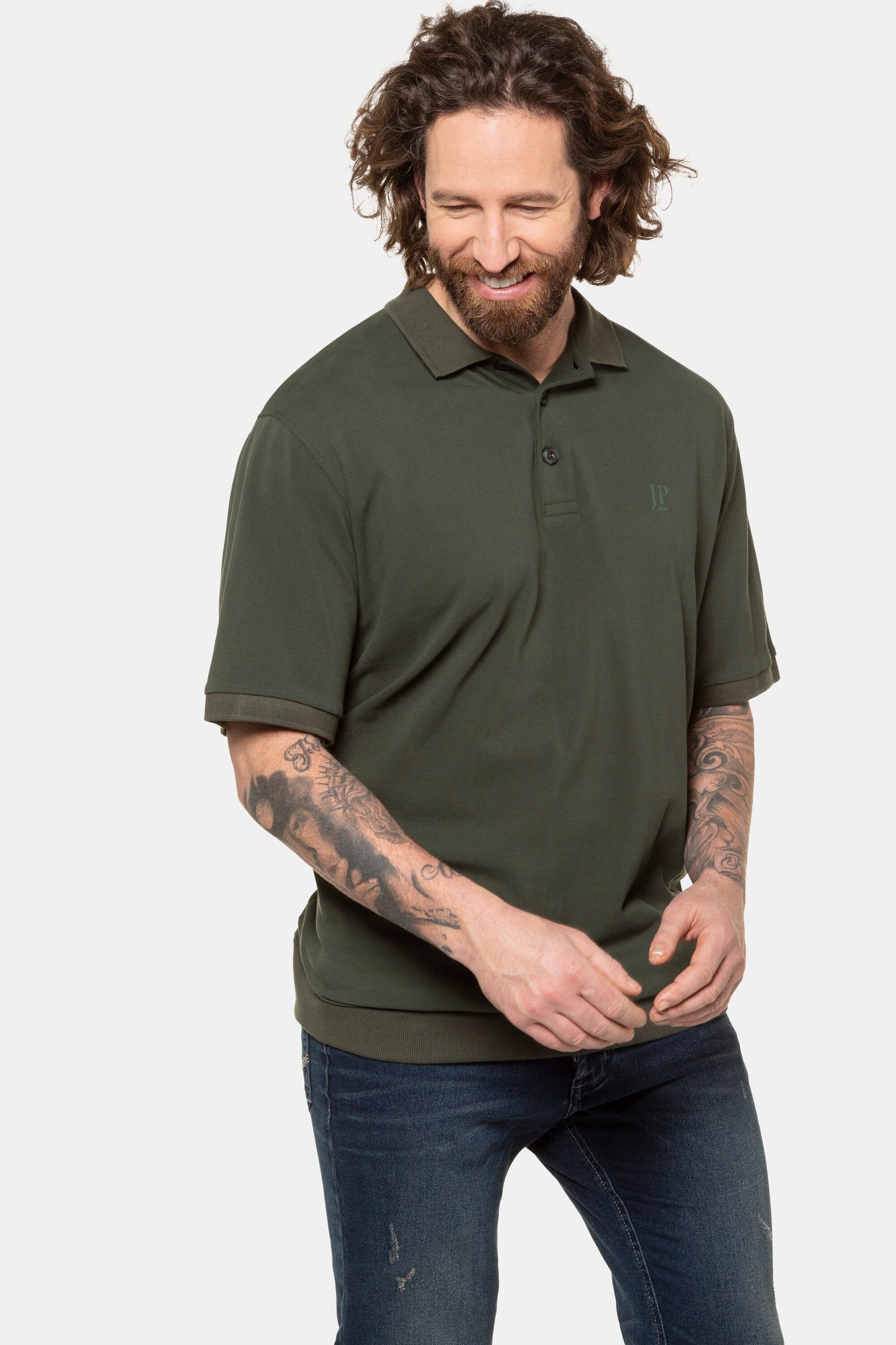 JP1880 Poloshirt Poloshirt Bauchfit Basic Halbarm günstig online kaufen