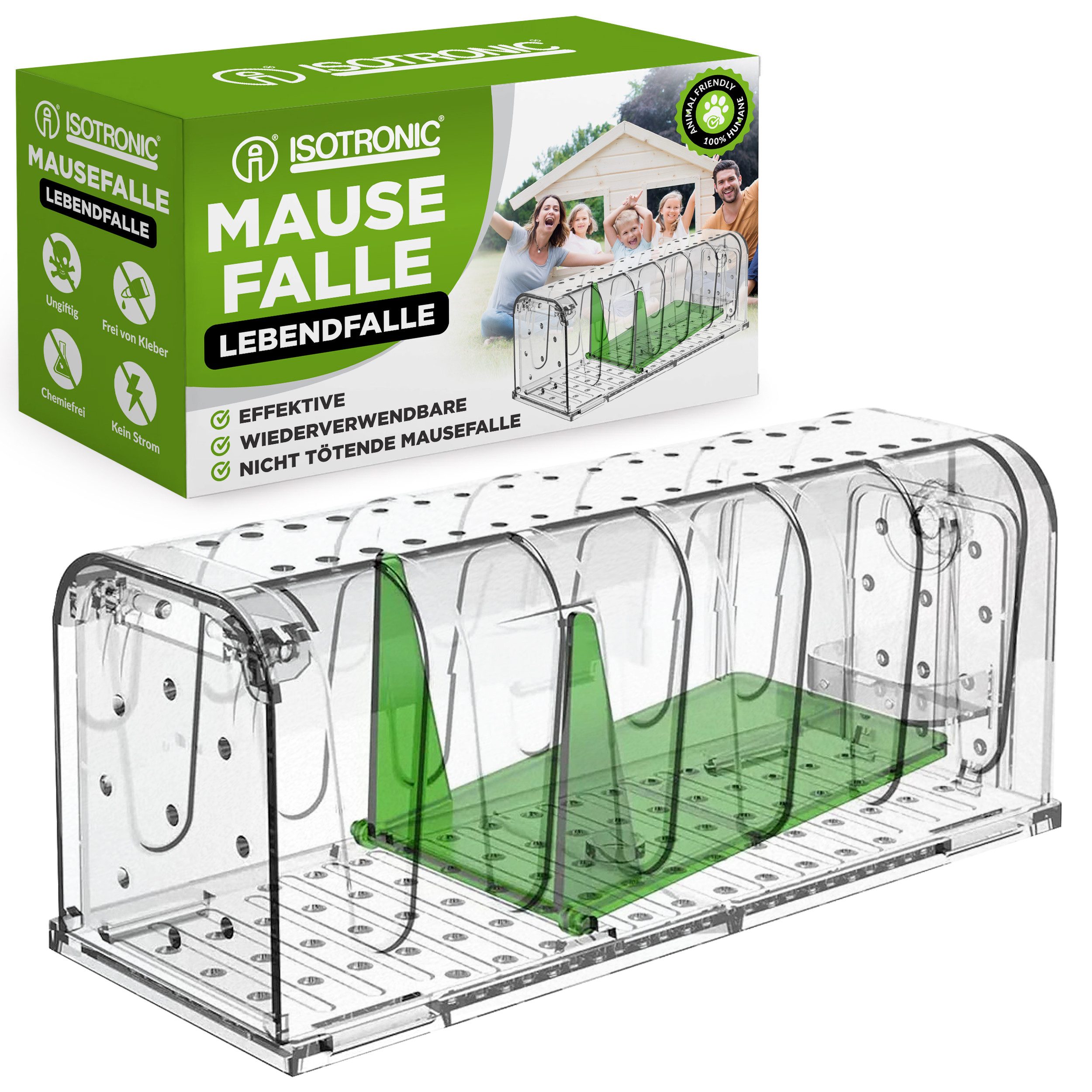 ISOTRONIC Lebendfalle Isotronic Mausefalle Lebendfalle