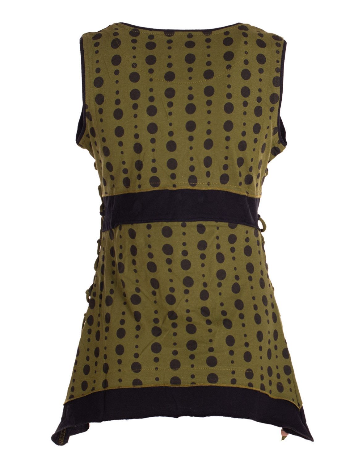 Vishes Shirttop Damen Sommer-Top Zipfel-Top Punkte günstig online kaufen