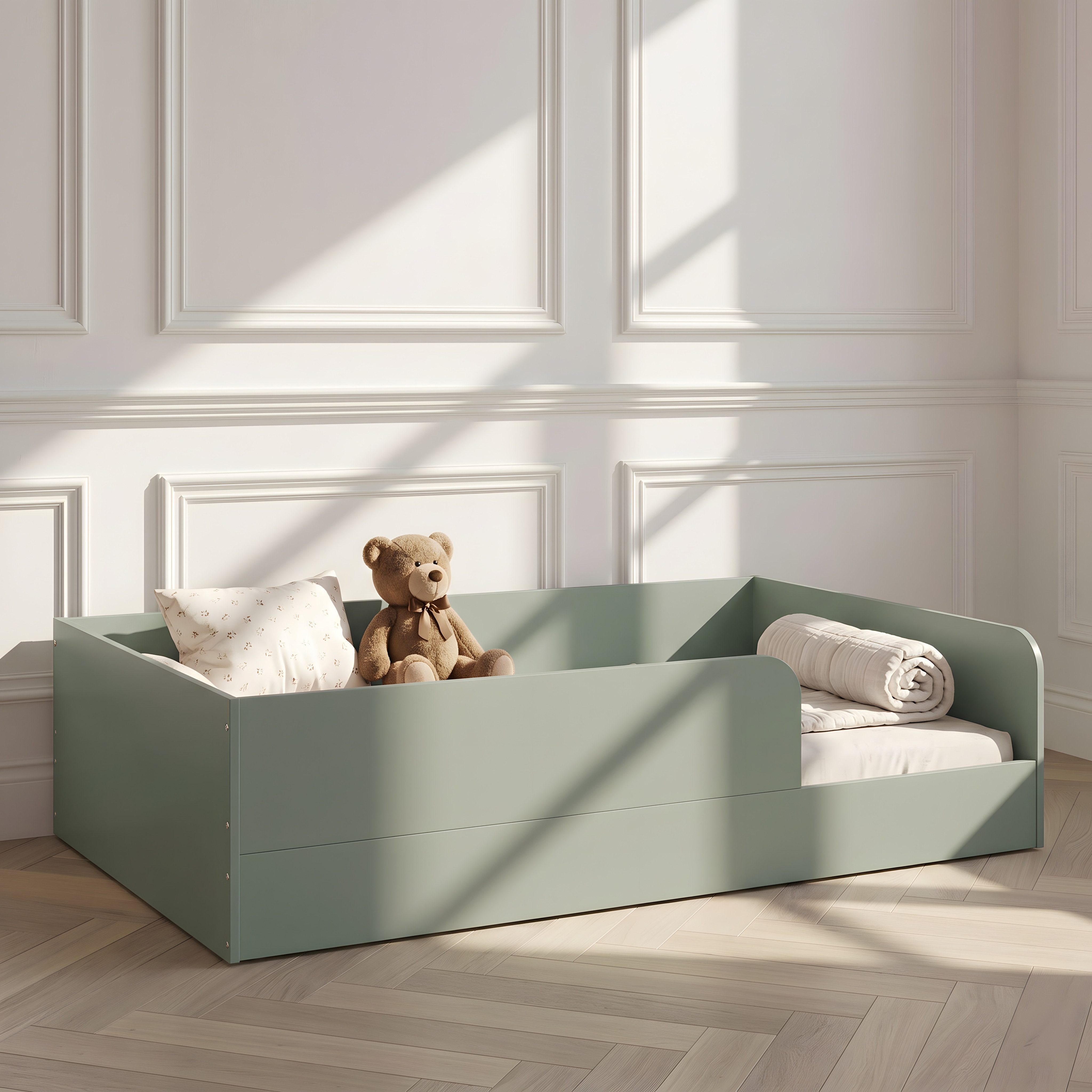 arthur berndt Kinderbett Essentials Bodenbett, 120x200cm für eine perfekte Einschlafbegleitung