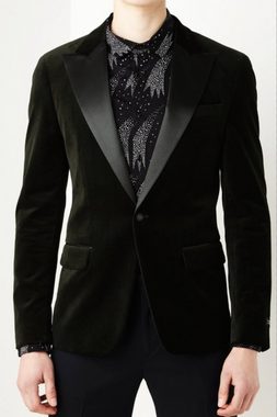 Scotch & Soda Sakko Scotch & Soda Satin Trimmed Velvet Smoking Blazer Tuxedo Sakko Jacket