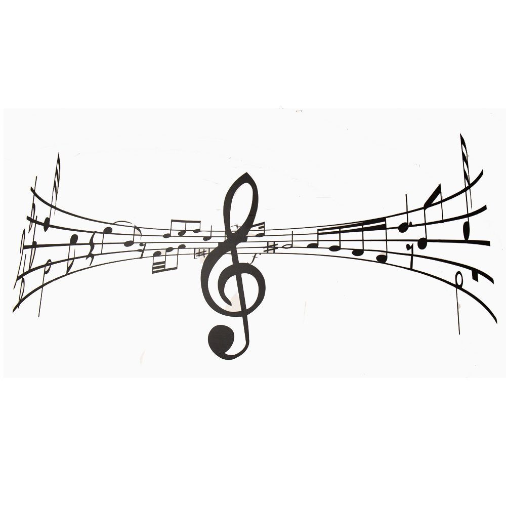 mugesh Wandsticker Wandaufkleber Violinschlüssel / Notenschlüssel, für Musiker