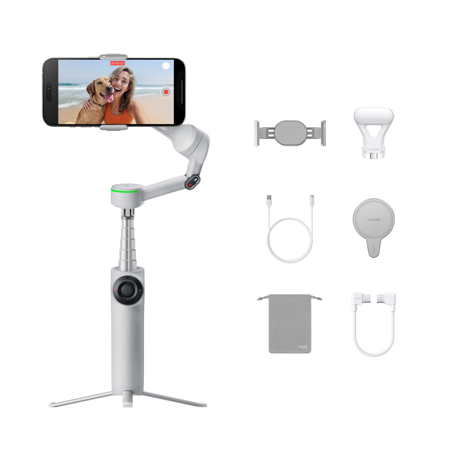 Insta360 Insta360 Flow 2 Pro – branchenerste KI-Smartphone-Gimbal Gimbal