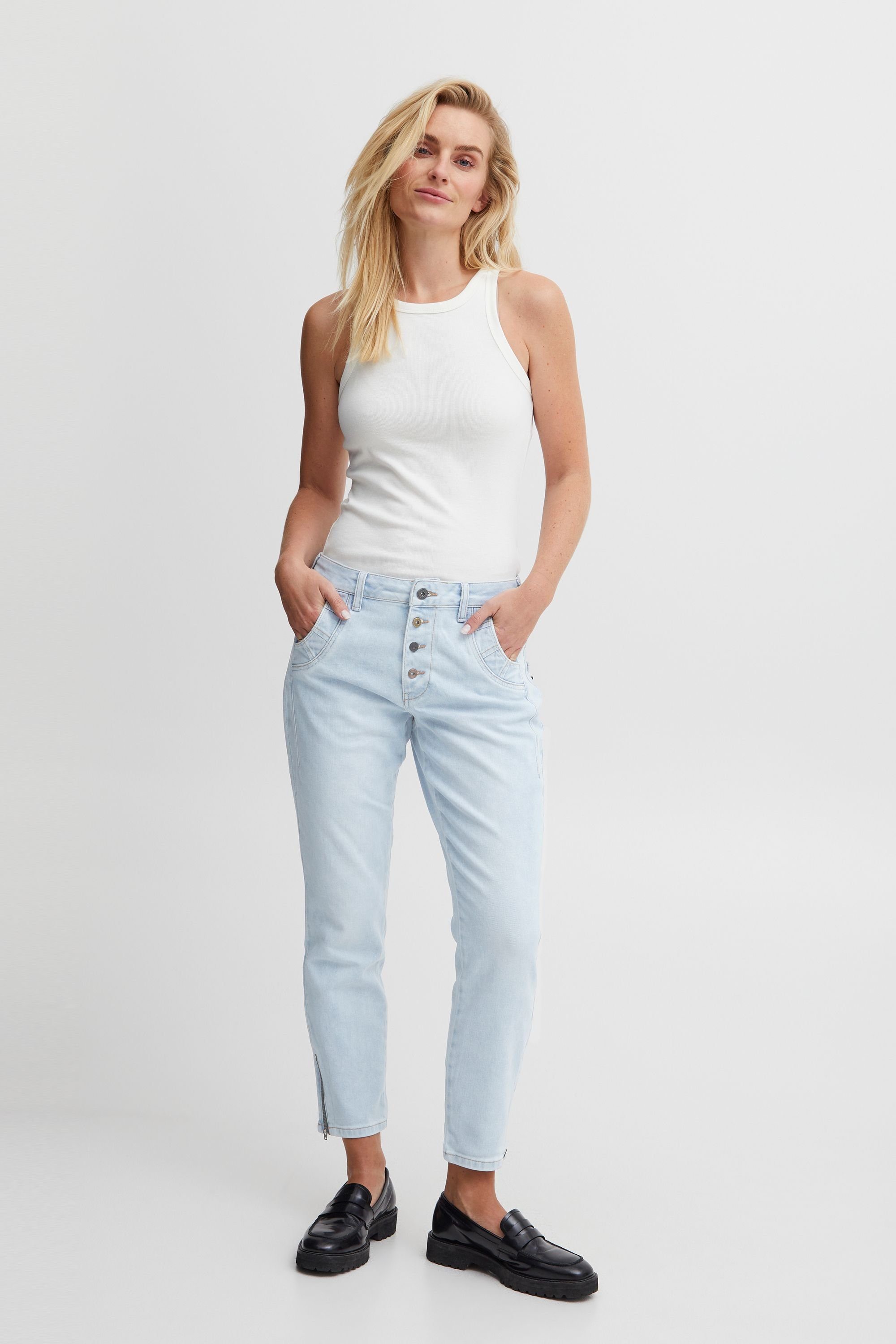 Loose (201832) Skinny - blue Leg Jeans 50207420 Jeans Skinny-fit-Jeans Bleached PZMALVINA Pulz denim