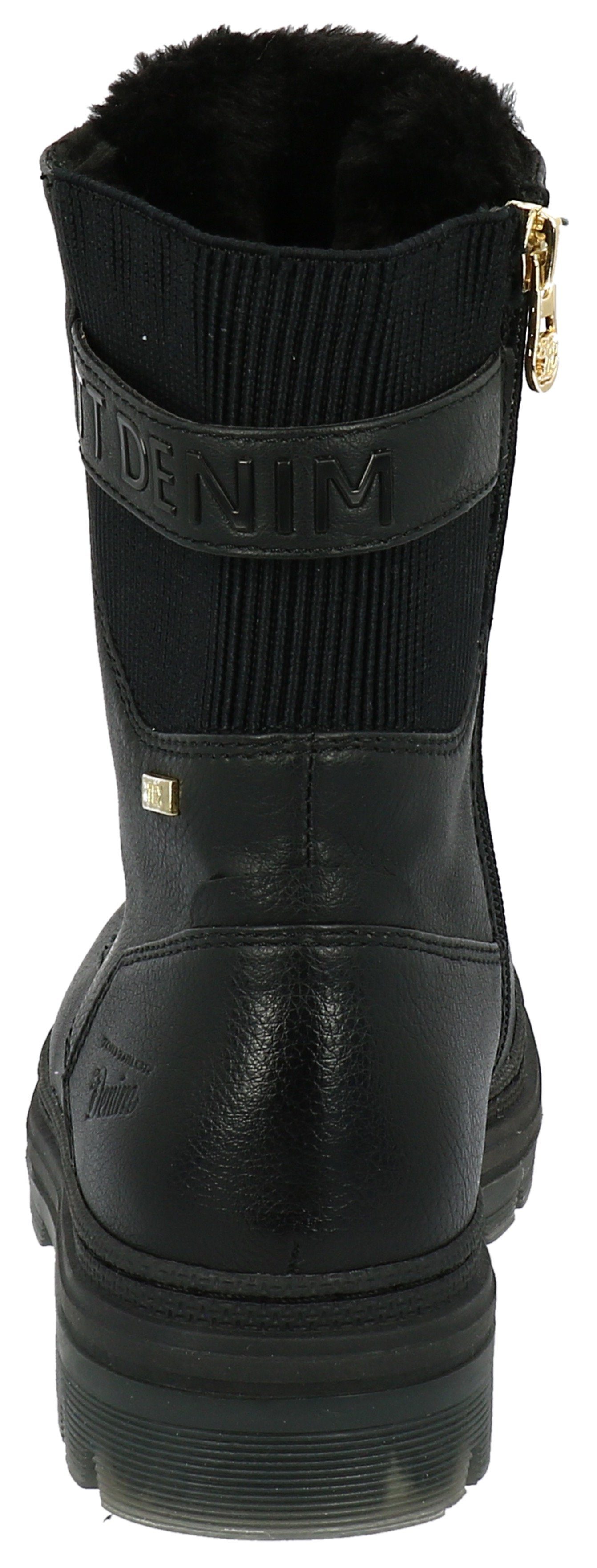 TOM TAILOR Schnürboots Winterstiefel mit Logoprägung an der Ferse günstig online kaufen