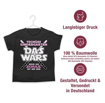 Shirtracer T-Shirt Das Wars Kindergarten Rosa Einschulung Junge Schulanfang Geschenke