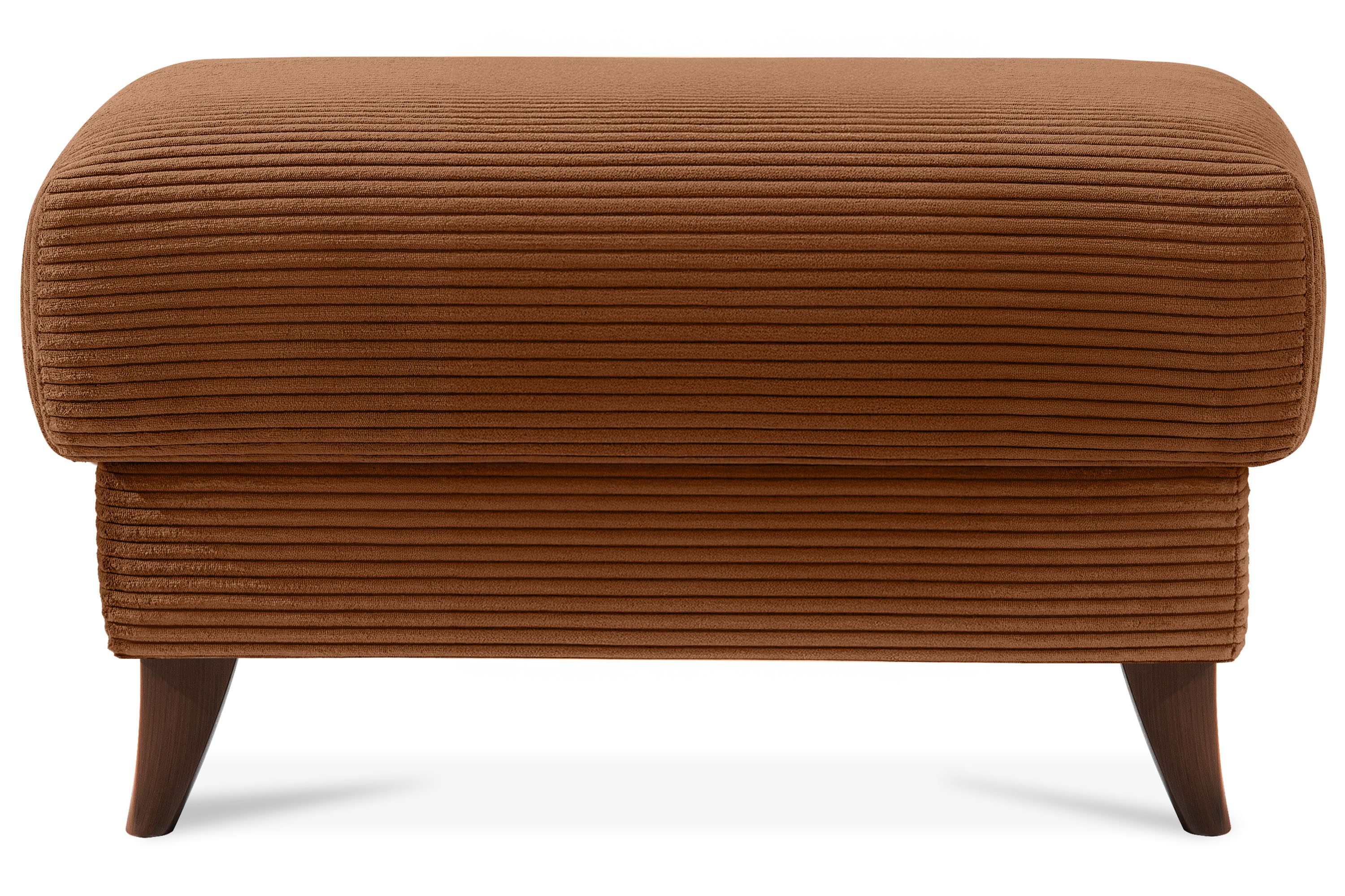 KONSIMO® Sitzhocker mit Stauraum GUSTAVO hergestellt in der EU, handgefertigt, braun Füße 13 cm, Elegant