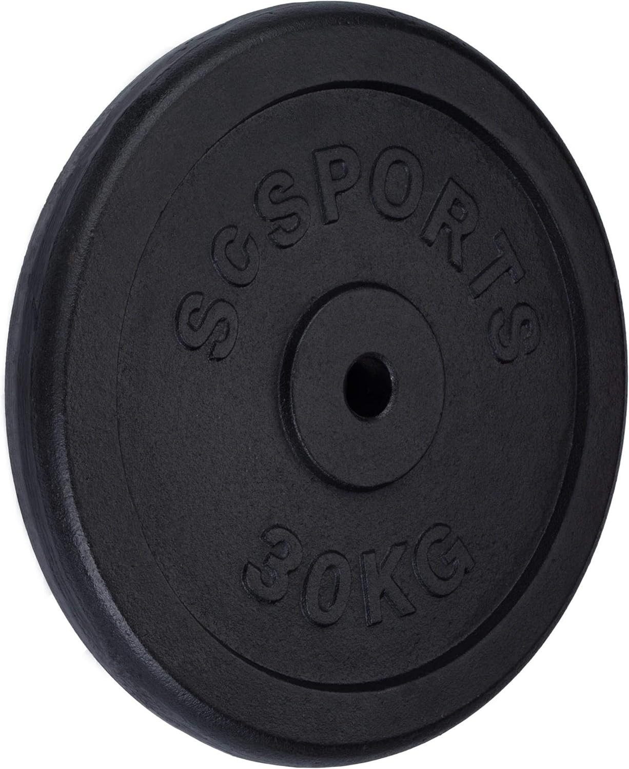 ScSPORTS® Hantelscheibe Hantelscheiben Set Gusseisen 40 - 120 kg, 30 kg