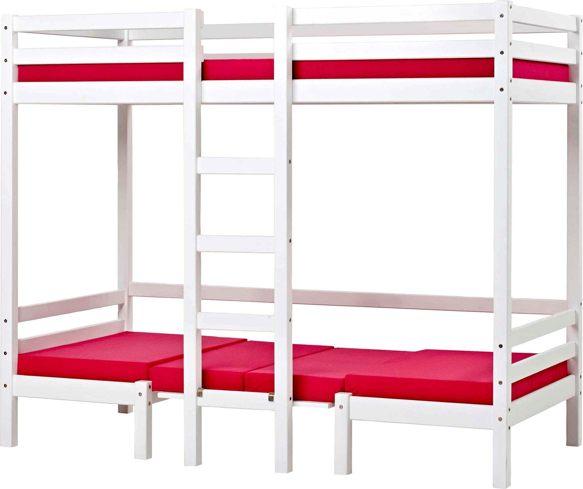 Hoppekids Hochbett "Kinderbett ECO Dream, Einzelbett, Juniorbett 90x200", 5 günstig online kaufen