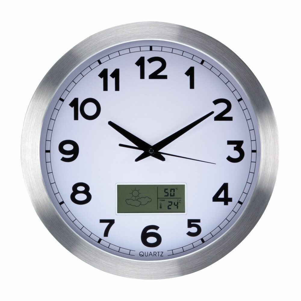 Wanduhr Aluminium LCD wall clock