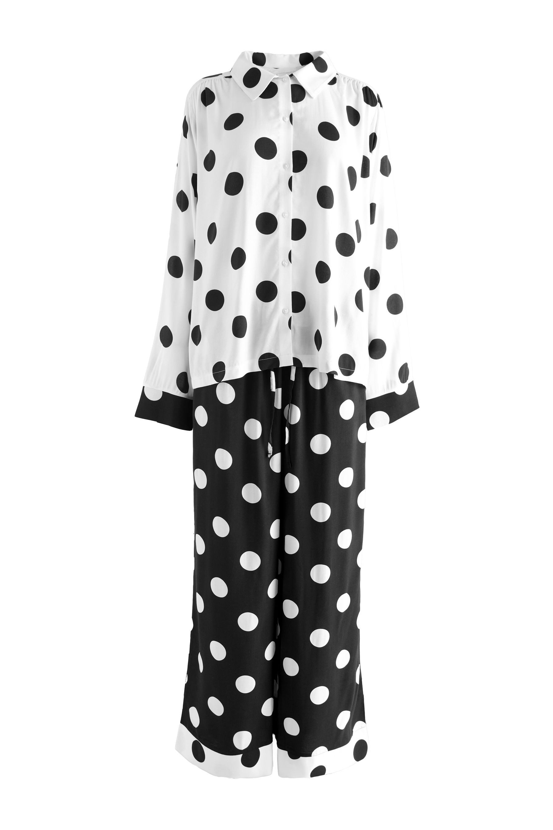 Cath Kidston Pyjama Cath Kidston getupfter Schlafanzug aus Webstoff (2 tlg)