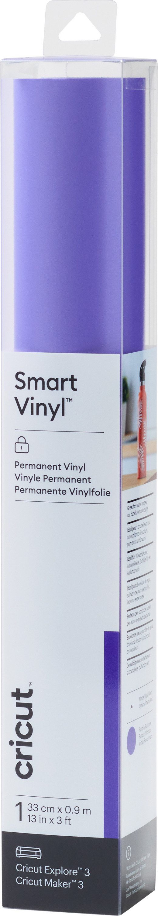 Cricut Dekorationsfolie Vinylfolie Smart Vinyl Permanent, selbstklebend 90 cm x 33 cm