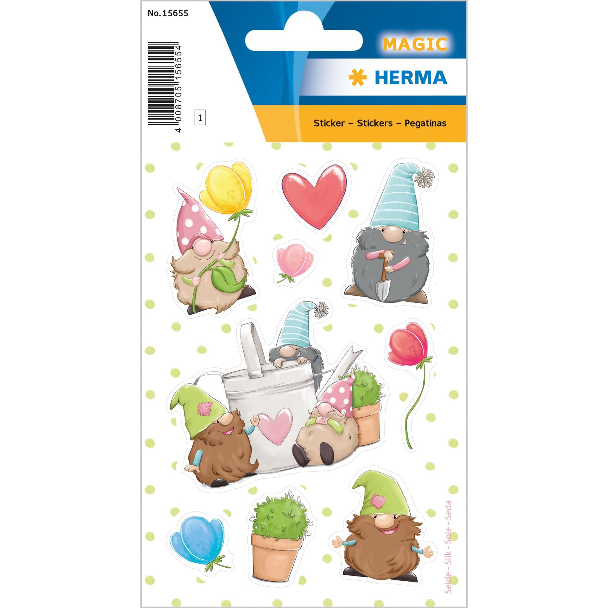 HERMA Sticker Herma Sticker MAGIC Gartenzwerge 1 Bl