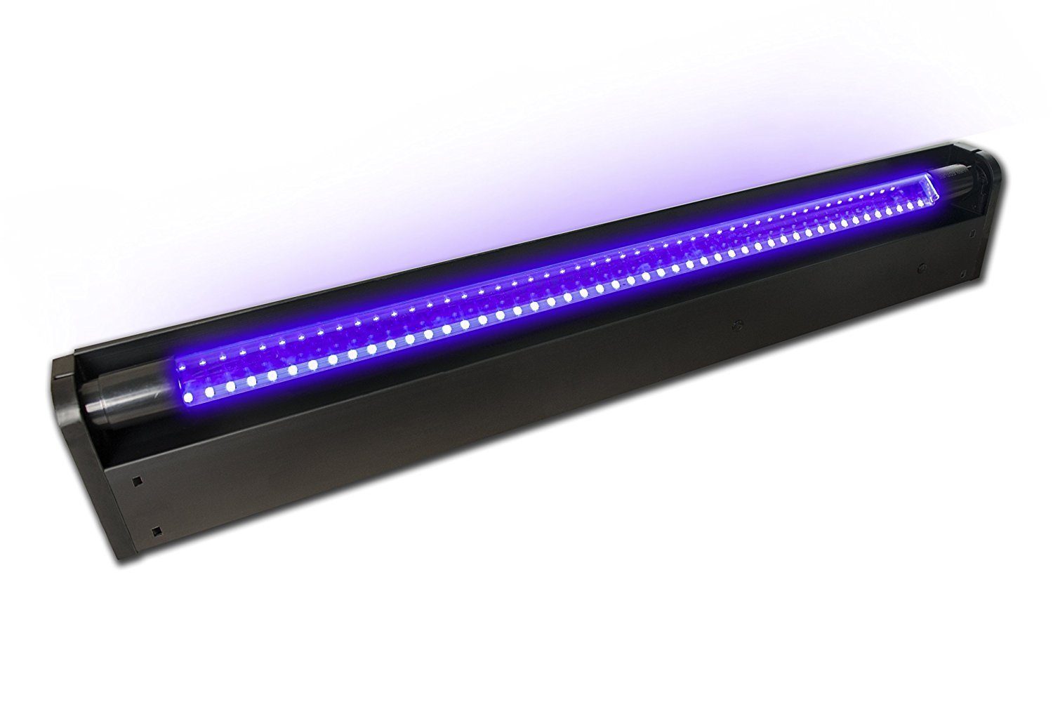 SATISFIRE Discolicht Schwarzlicht LED-UV-Röhre 60cm Komplettset, 10W High Powerbruchsicher, UV Schwarzlicht