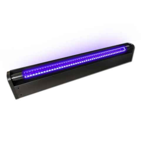 SATISFIRE Discolicht Schwarzlicht LED-UV-Röhre 60cm Komplettset, 10W High Powerbruchsicher, UV Schwarzlicht