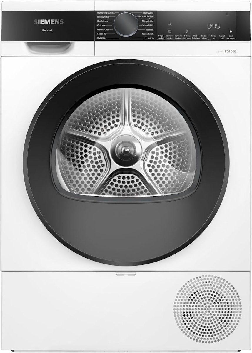 SIEMENS Wärmepumpentrockner iQ500 WQ33G2D40, Effizient & schonend trocknen