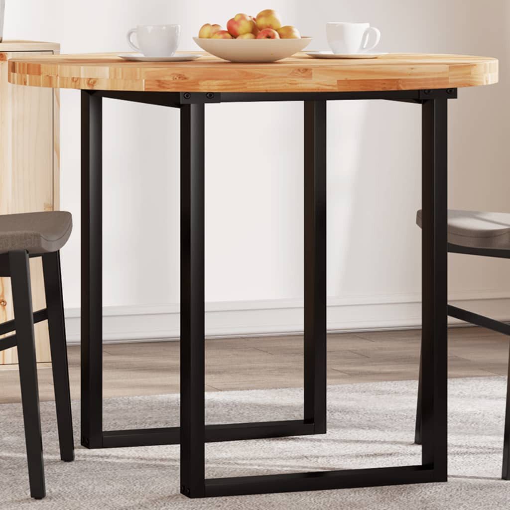 vidaXL Tischplatte Tischplatte Rund Ø90x4 cm Massivholz (1 St)