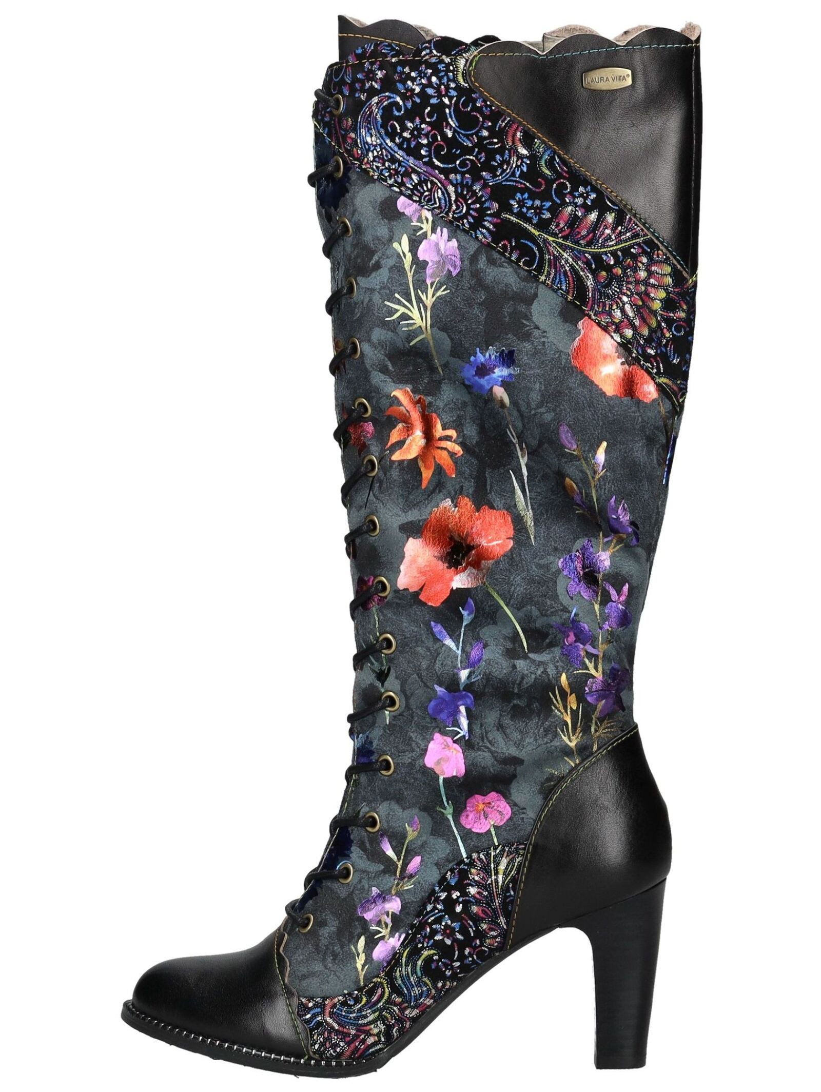 LAURA VITA Stiefel Leder/Textil Schnürstiefel günstig online kaufen