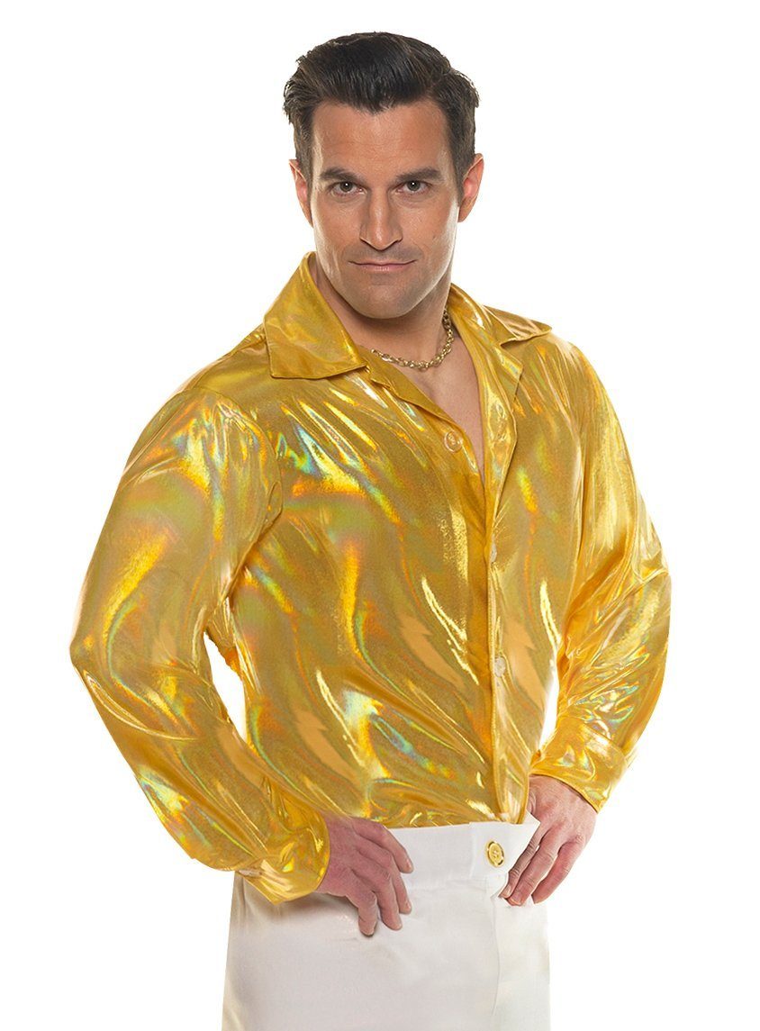 Underwraps T-Shirt Disco Hemd gold Das goldschimmernde Shirt macht Dich zum strahlenden Stern der Disco!
