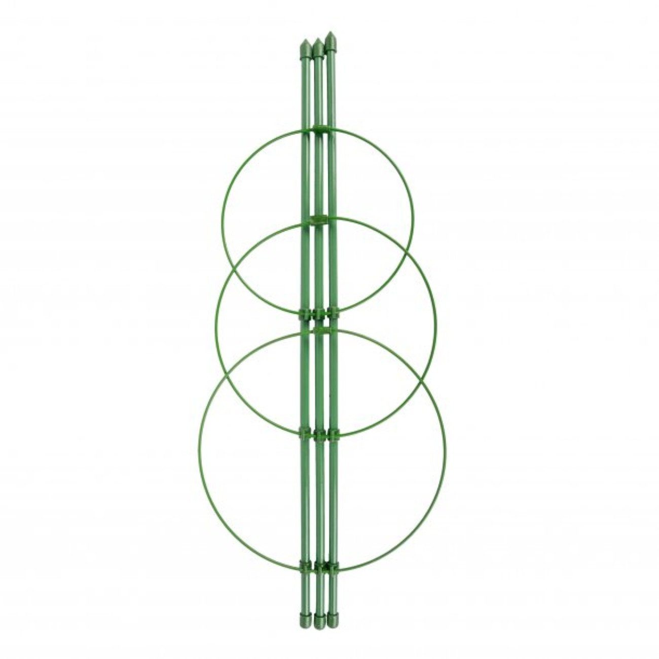 Greemotion Staude Verstellbare Staudenhalter, 3 St., ø14-18 cm, 3 Ringe, für Garten & Topfpflanzen