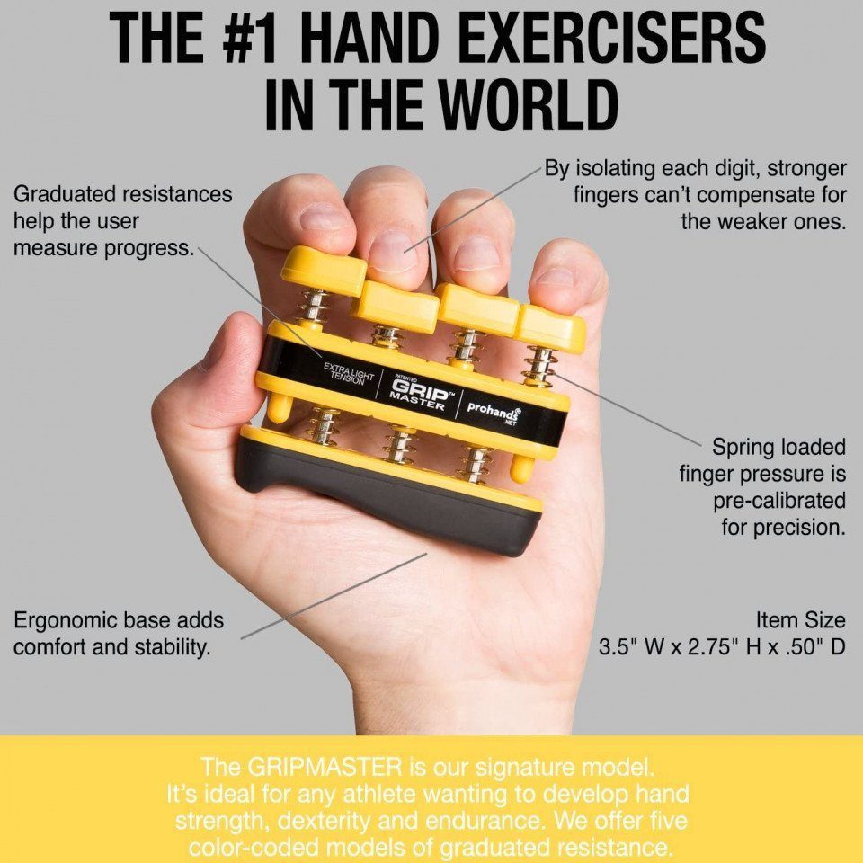 Pro Hands Handmuskeltrainer Gelb - Extra Light Tension