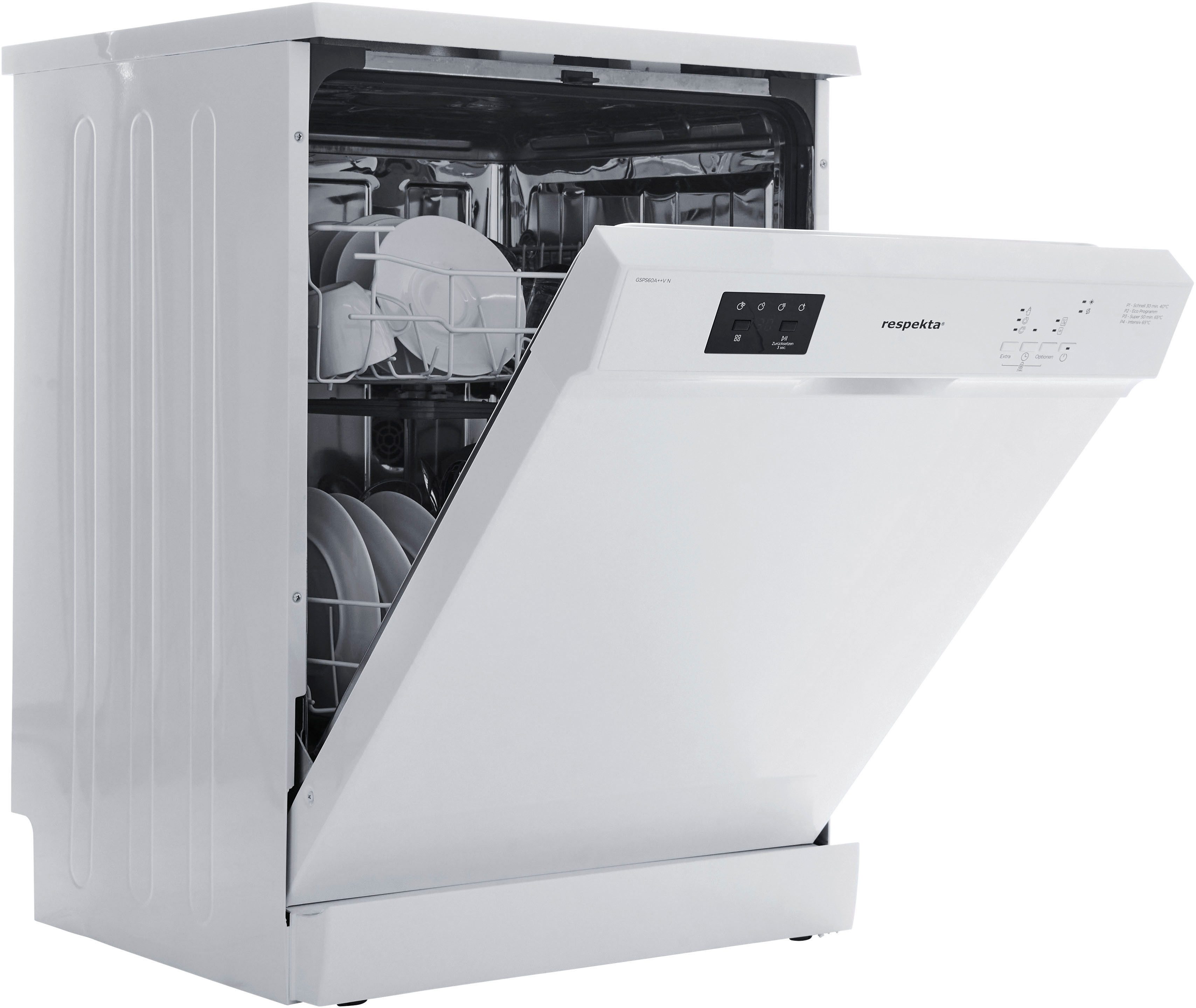 RESPEKTA Standgeschirrspüler GSPS 60 V, 12 Maßgedecke
