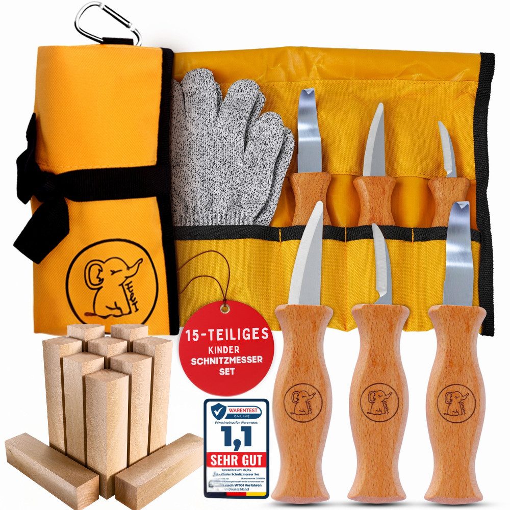 Eli Taschenmesser Schnitzmesser Kinder - Kindermesser - Schnitzset - Kinder günstig online kaufen