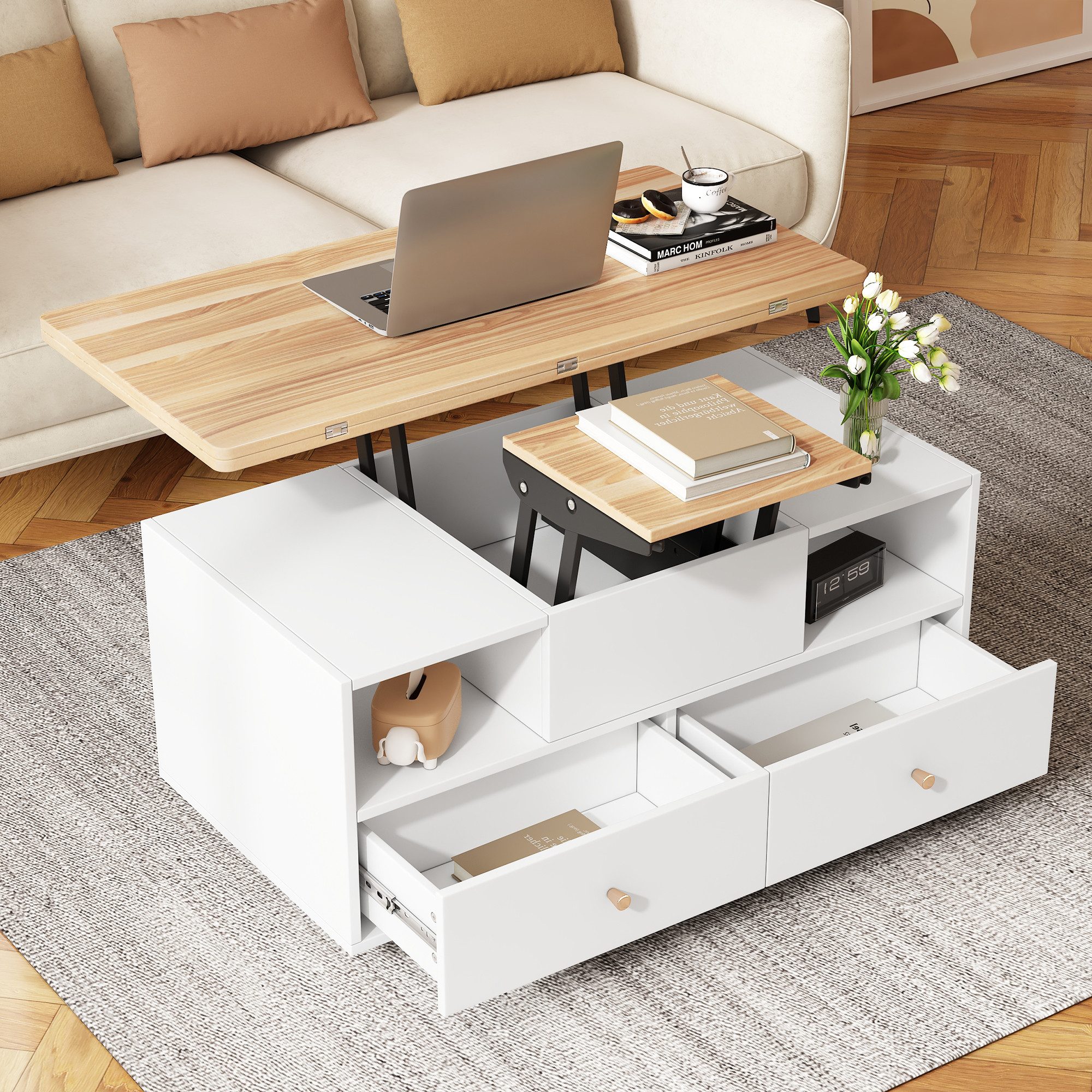 HAUSS SPOLE Couchtisch Höhenverstellbarer Couchtisch mit günstig online kaufen