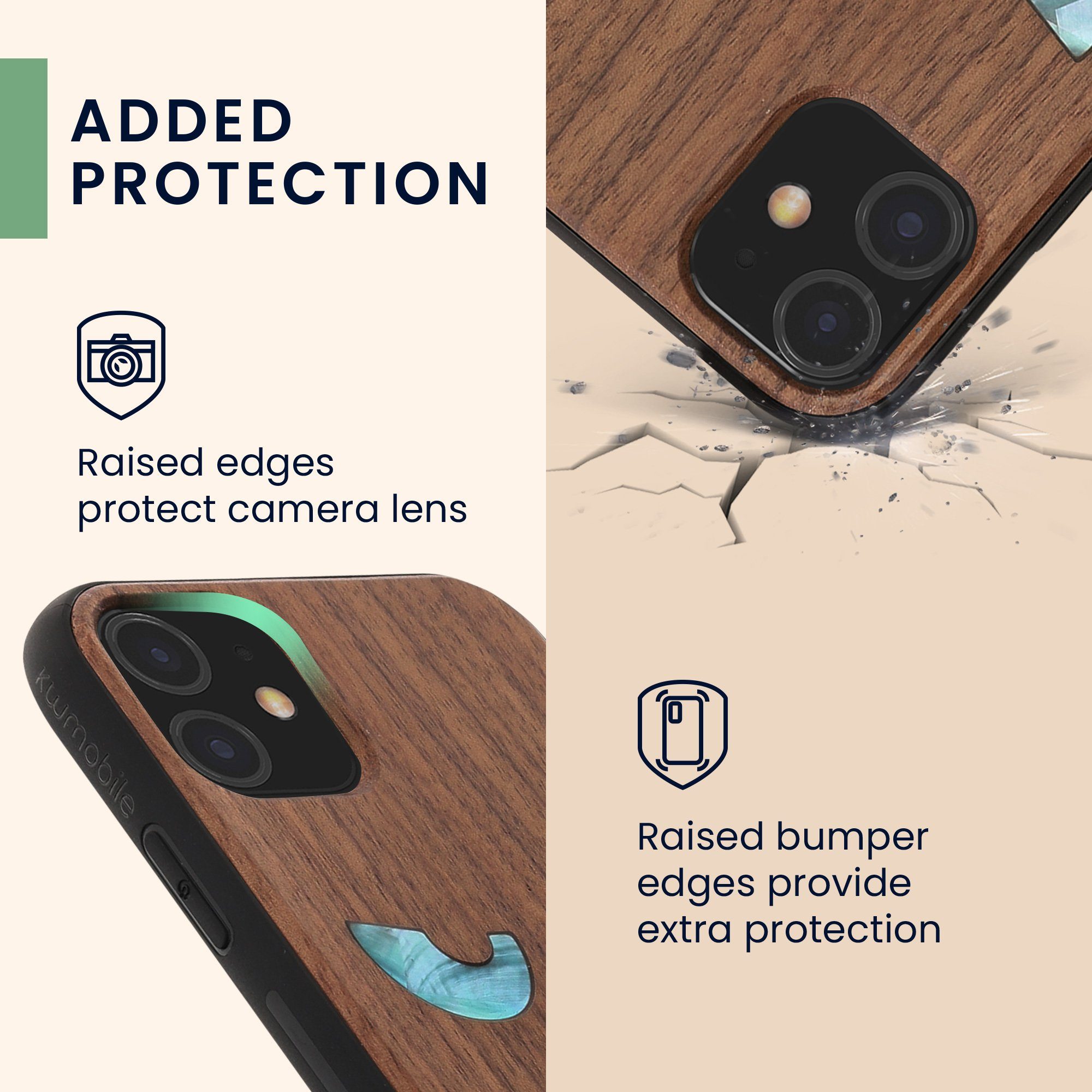 kwmobile Handyhülle Hülle für Apple iPhone 11, Handyhülle TPU Cover Bumper Case