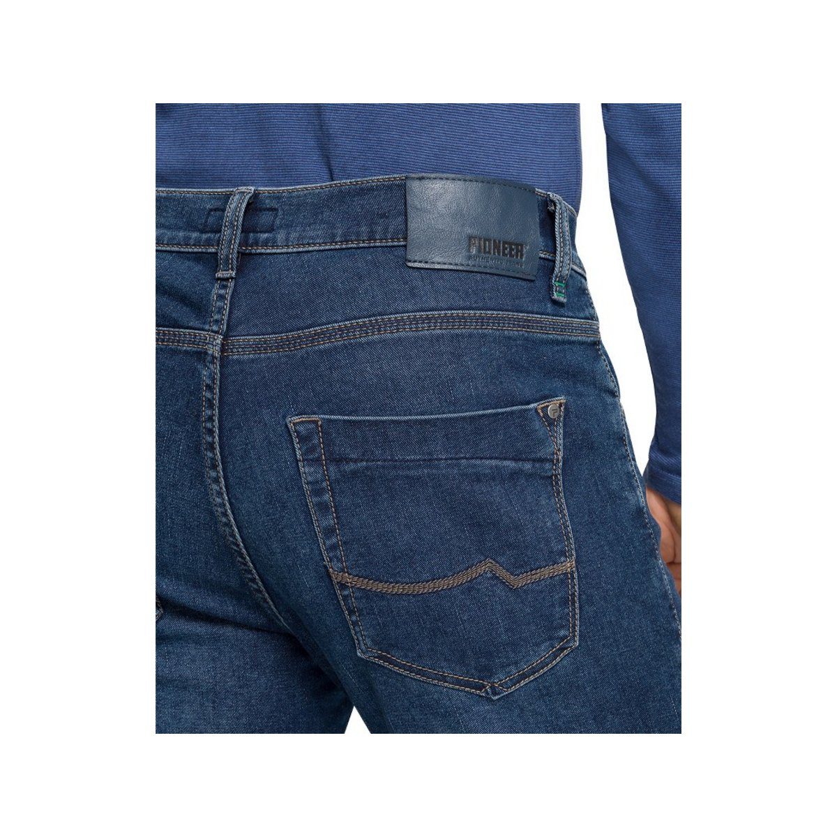 Authentic Pioneer pflegeleicht) Chinos blau Jeans (1-tlg., regular