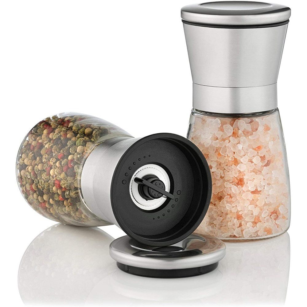 Jormftte Salz-/Pfeffermühle Edle Gewürzmühle aus hochwertigem Edelstahl