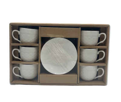 Tasse Kaffeetassen Set Türkischer Mokka Tassen 12-teilig mit Untertassen