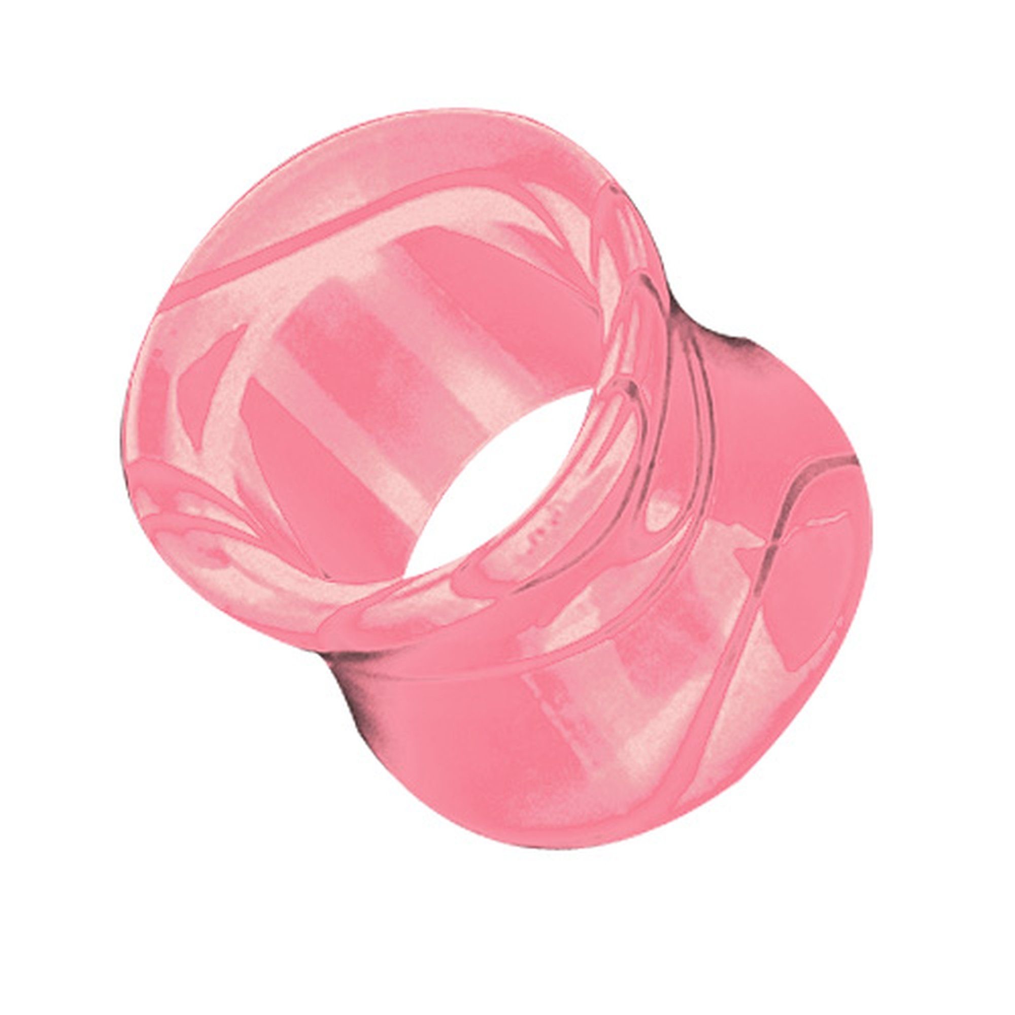 Taffstyle Plug Piercing Kunststoff UV Double Flared Marmor Swirl, Flesh Tunnel Ohr Plug Ohrpiercing Ear UV Double Flared Marmor Swirl Pink