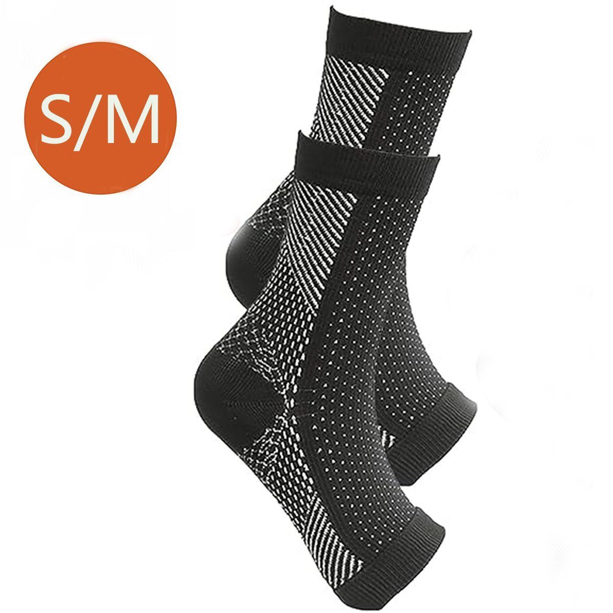 feinlux Kompressionsstrümpfe Kompressionsstrümpfe Kompressionssocken Gegen Krampfadern (Packung, elastische Kompressionssocken für den Knöchel für Sport und Yog – Bild 2 von 5