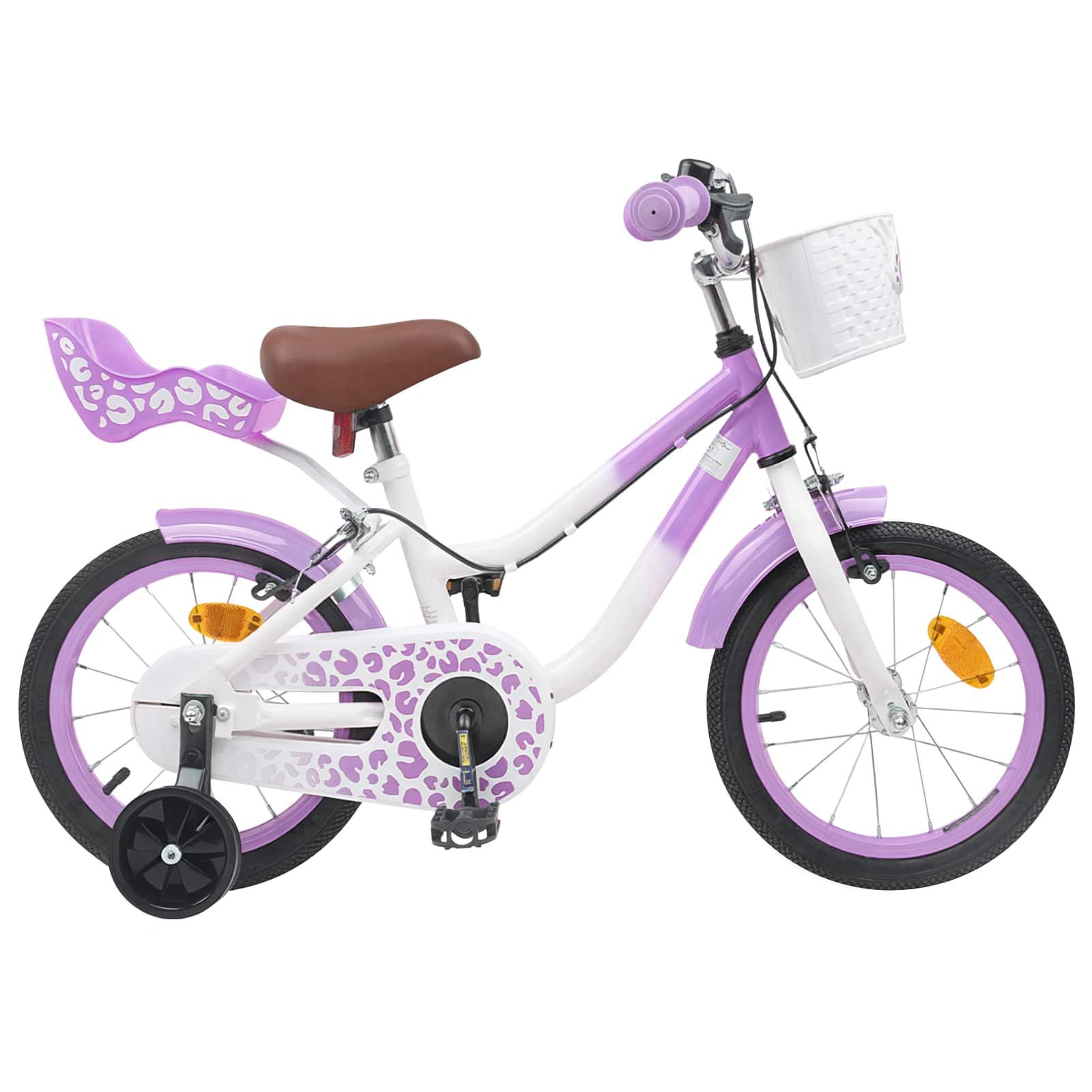 vidaXL Kinderfahrrad 90 x 49 x 67,5 cm Kinderfahrrad Mit Stützrädern 12 Zoll für 2-4 Jahre