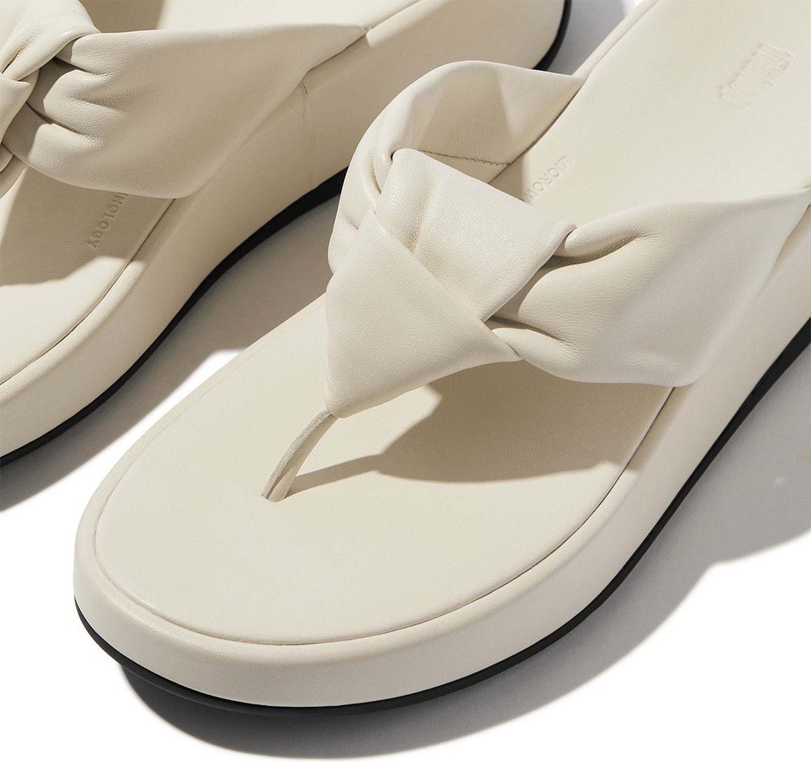 Fitflop F-Mode Knot Soft-Leather Flatform Toe-Post Sandals Sandale – Bild 5 von 5