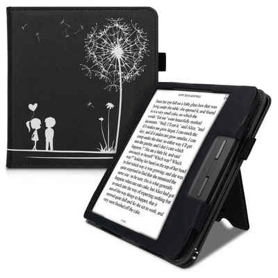 kwmobile E-Reader-Hülle Flip Schutzhülle für Tolino Vision 5, Handschlaufe - Cover Pusteblume Love Design