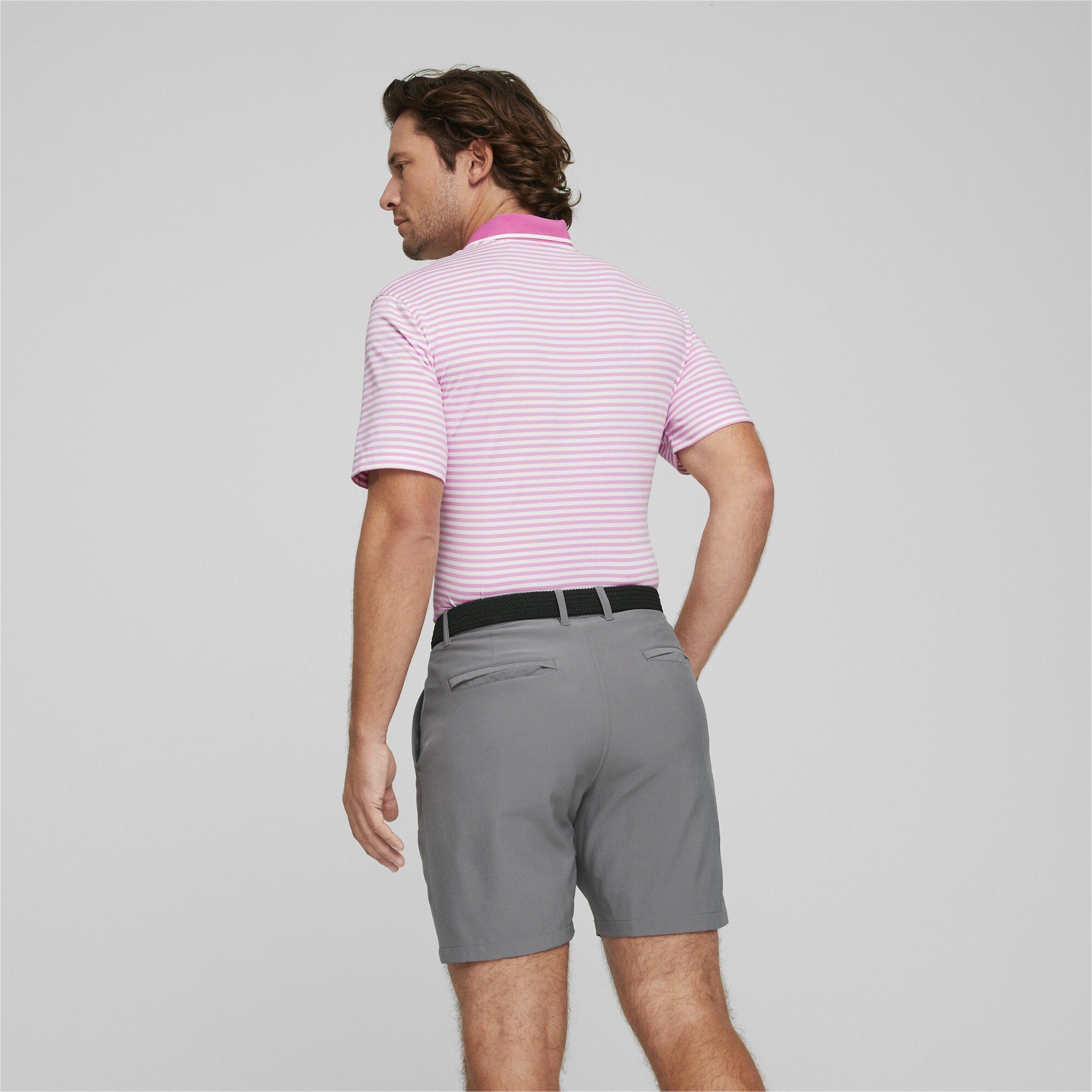 PUMA Poloshirt Mattr Pink Herren Golfpolo Feeder