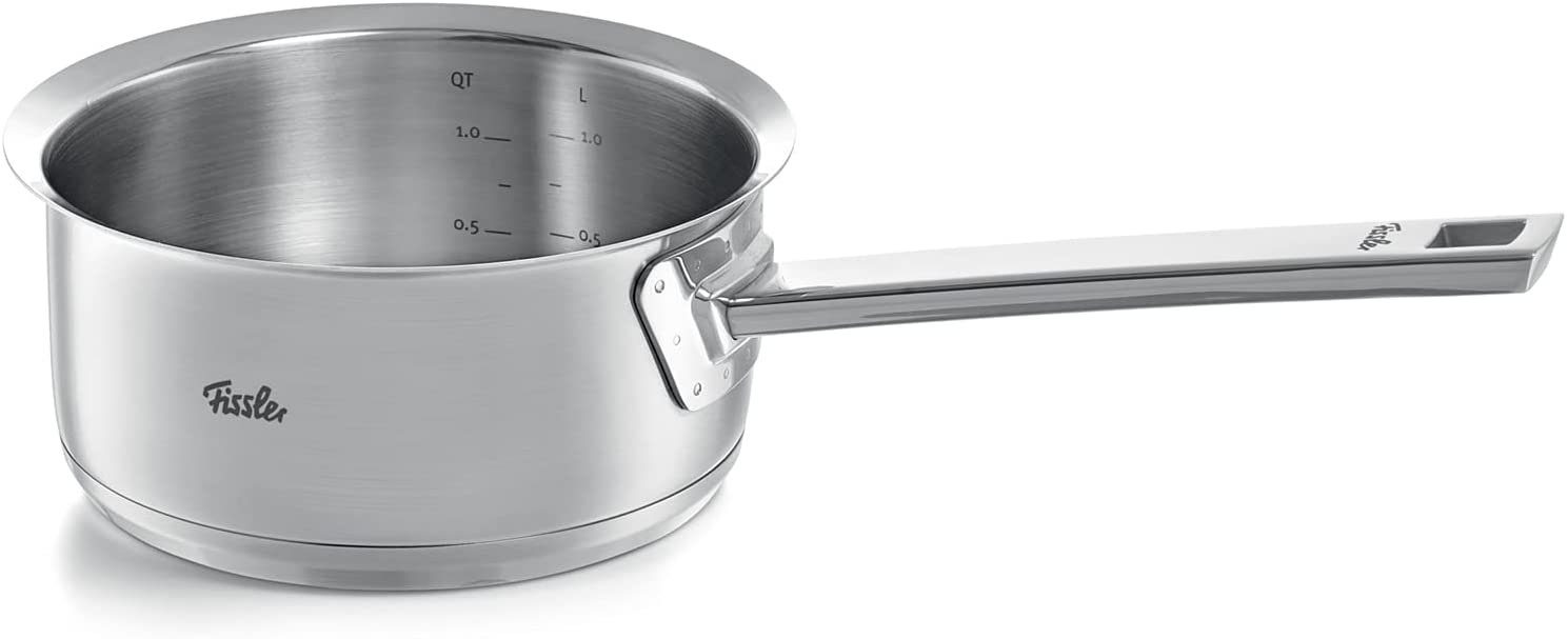 Fissler Kasserolle ORIGINAL-PROFI COLLECTION®, Edelstahl 18/10 (2-tlg), mit breitem Schüttrand, Kaltmetallgriffen. Made in Germany, Induktion