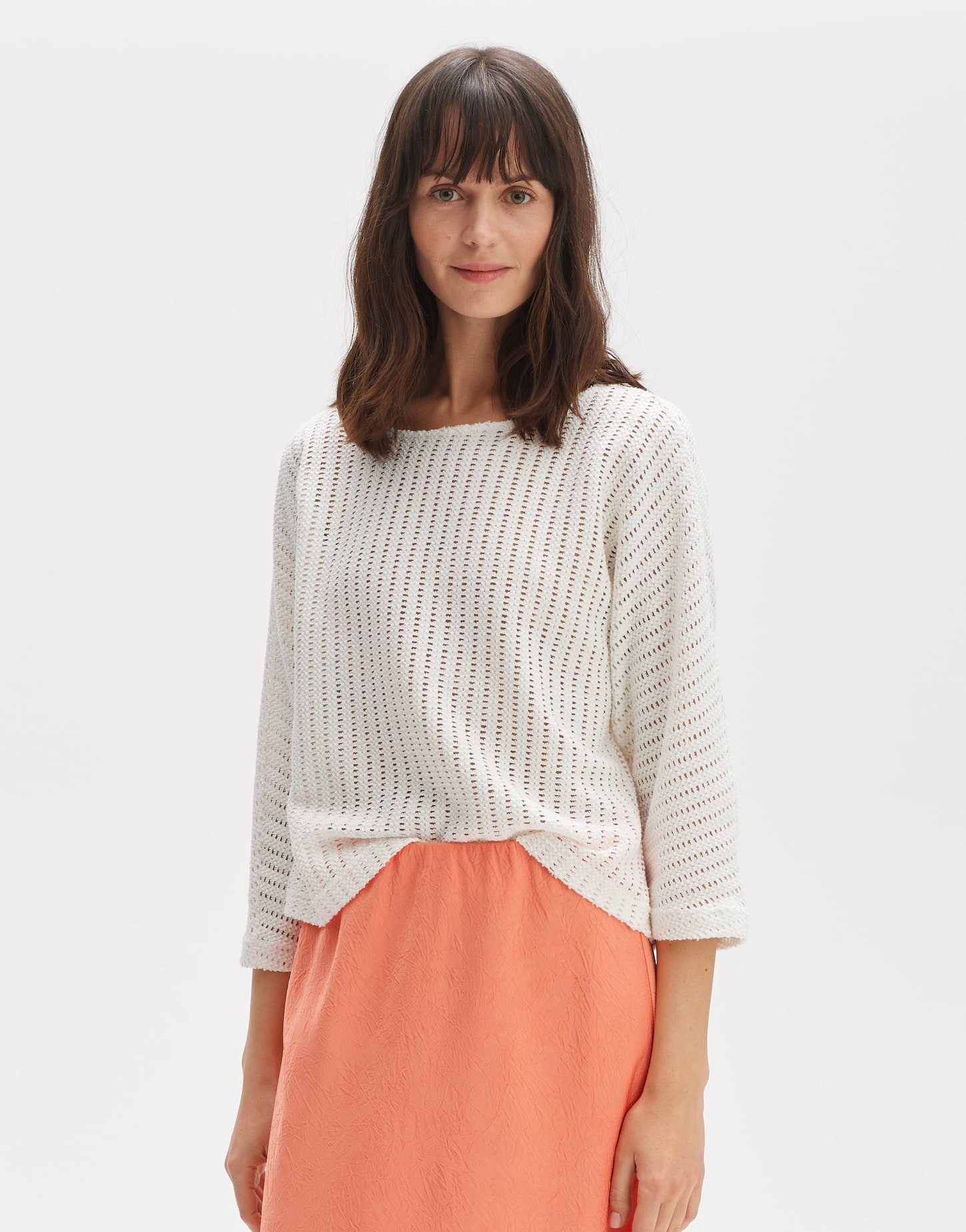 OPUS Damen Shirt 'SAMELIE' – Kurzarm, Floraler Print, Aus Lenzing Ecovero, Lockere Passform