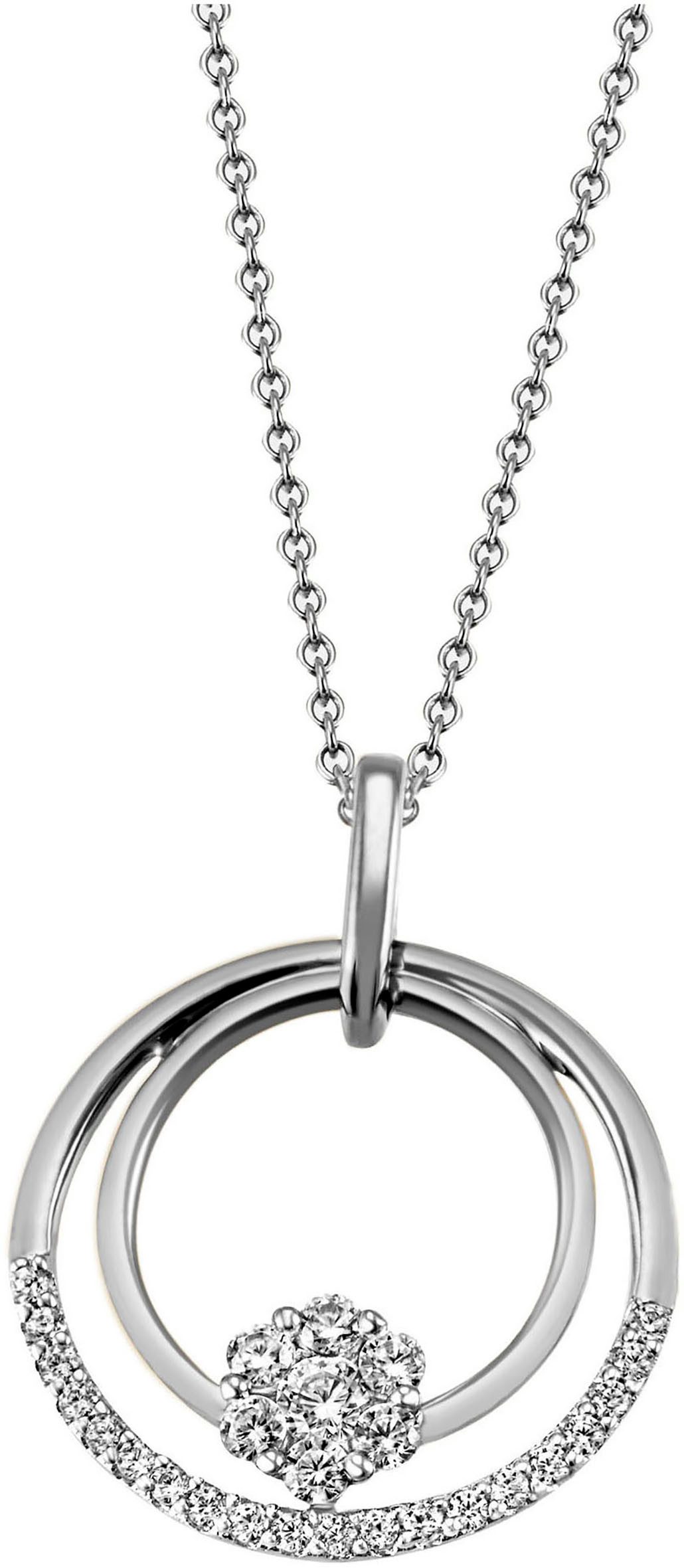 Kette mit Anhänger Schmuck Geschenk Silber 925 Halsschmuck Halskette Ankerkette Kreis